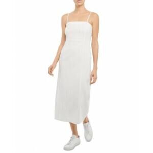 Theory Stripped Midi Dress